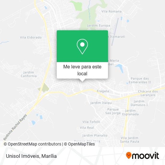 Unisol Imóveis mapa