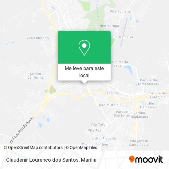 Claudenir Lourenco dos Santos mapa