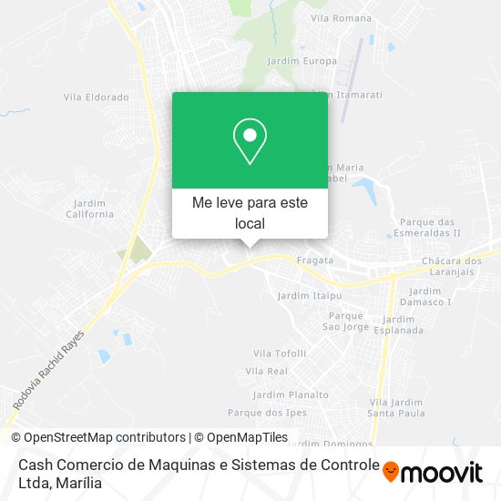 Cash Comercio de Maquinas e Sistemas de Controle Ltda mapa