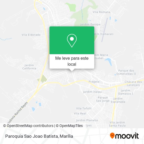 Paroquia Sao Joao Batista mapa