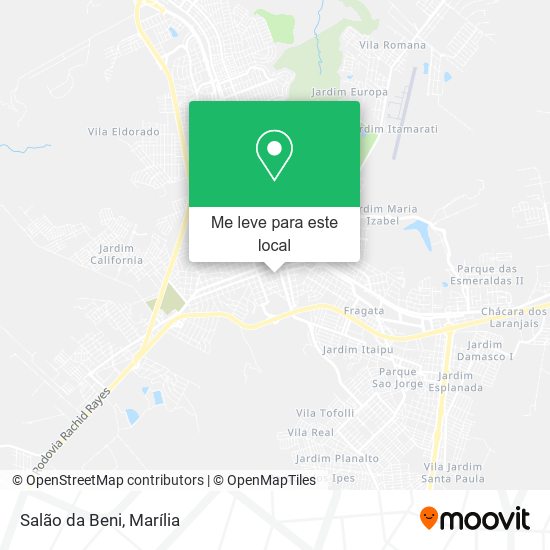 Salão da Beni mapa