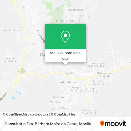 Consultório Dra. Bárbara Maíra da Costa mapa