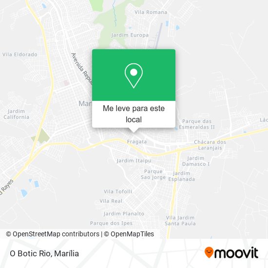 O Botic Rio mapa