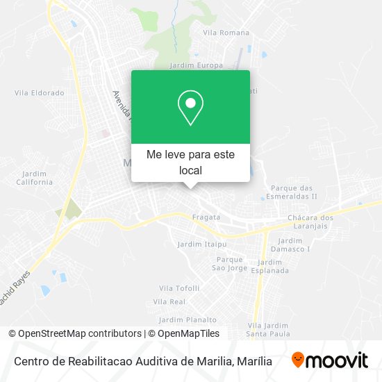 Centro de Reabilitacao Auditiva de Marilia mapa