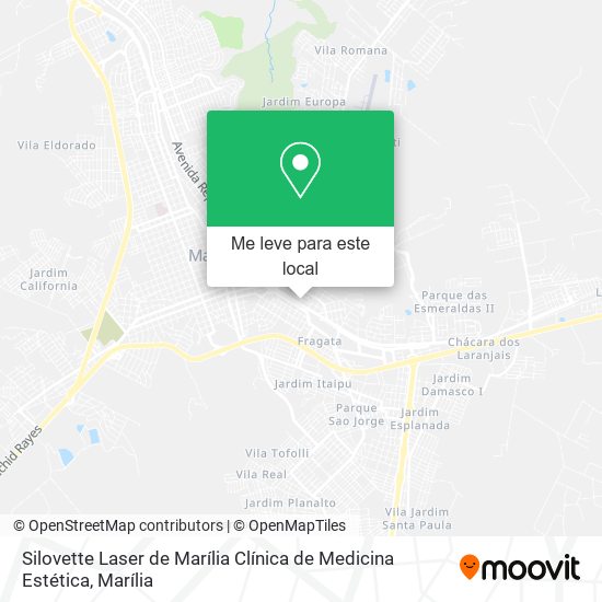 Silovette Laser de Marília Clínica de Medicina Estética mapa