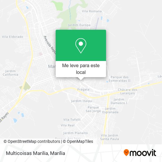 Multicoisas Marilia mapa