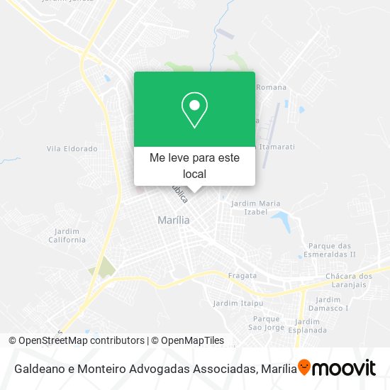 Galdeano e Monteiro Advogadas Associadas mapa