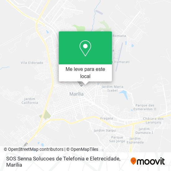 SOS Senna Solucoes de Telefonia e Eletrecidade mapa