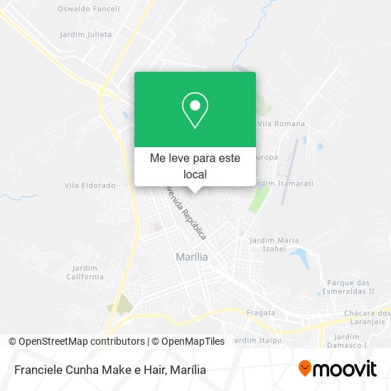 Franciele Cunha Make e Hair mapa