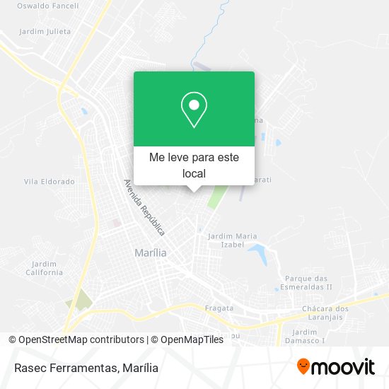 Rasec Ferramentas mapa