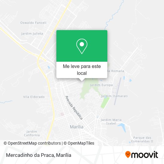 Mercadinho da Praca mapa
