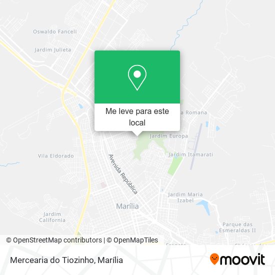 Mercearia do Tiozinho mapa