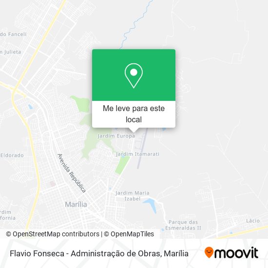 Flavio Fonseca - Administração de Obras mapa