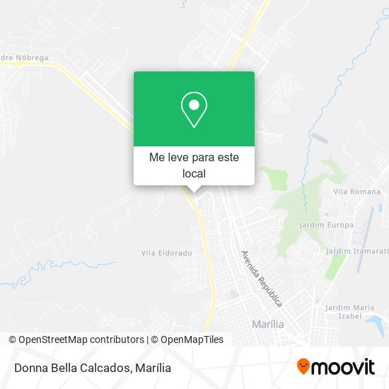 Donna Bella Calcados mapa