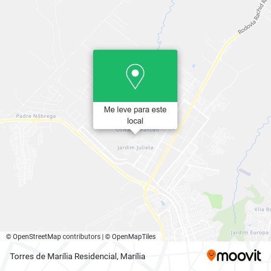 Torres de Marília Residencial mapa