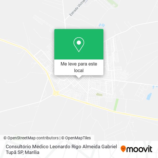 Consultório Médico Leonardo Rigo Almeida Gabriel Tupã SP mapa
