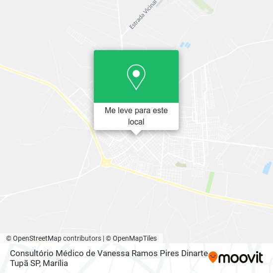 Consultório Médico de Vanessa Ramos Pires Dinarte Tupã SP mapa