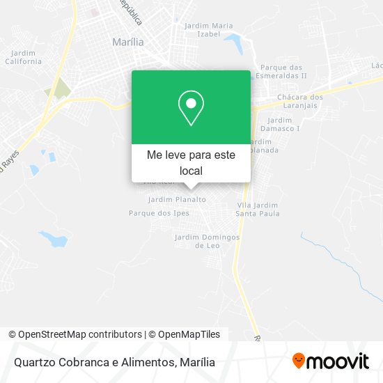 Quartzo Cobranca e Alimentos mapa