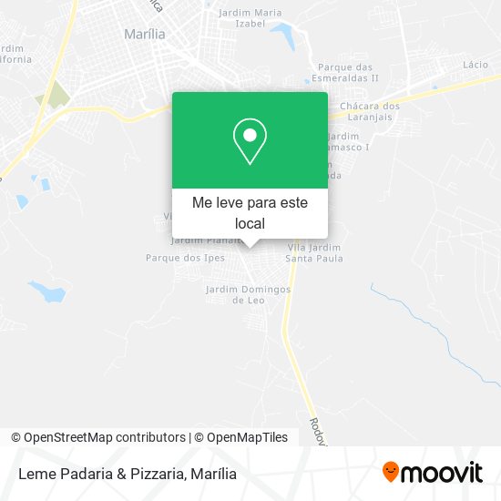 Leme Padaria & Pizzaria mapa