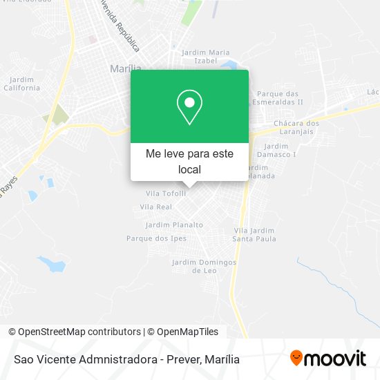 Sao Vicente Admnistradora - Prever mapa