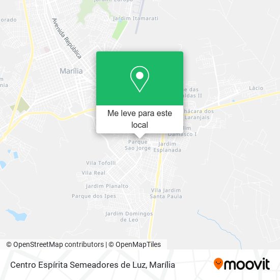 Centro Espírita Semeadores de Luz mapa