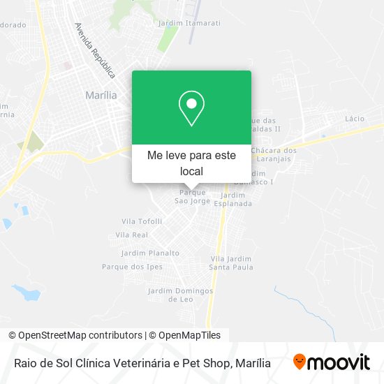 Raio de Sol Clínica Veterinária e Pet Shop mapa