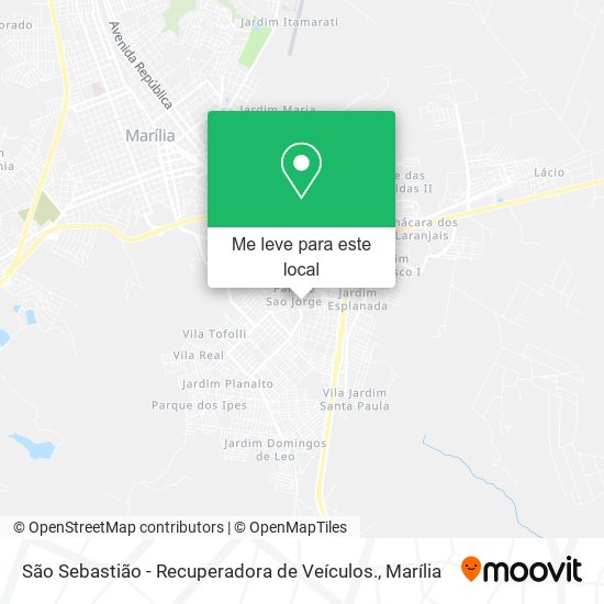 São Sebastião - Recuperadora de Veículos. mapa