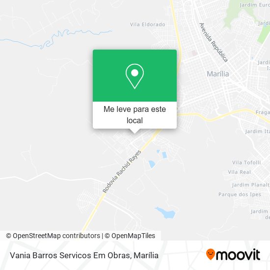 Vania Barros Servicos Em Obras mapa