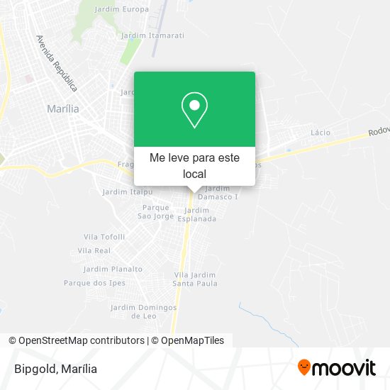 Bipgold mapa