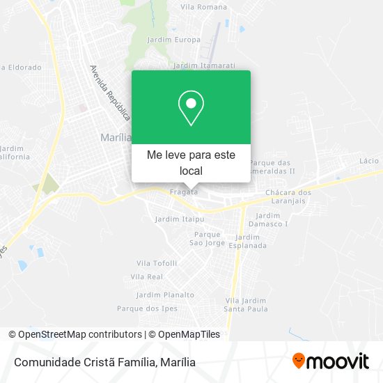 Comunidade Cristã Família mapa