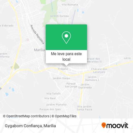 Gygabom Confiança mapa