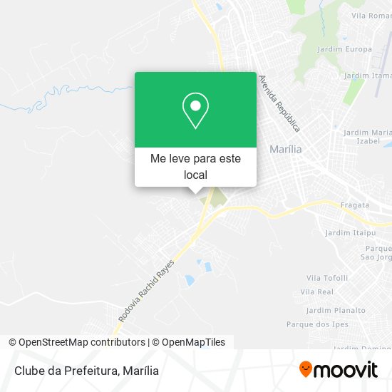 Clube da Prefeitura mapa