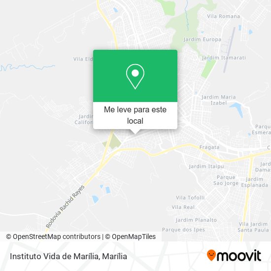 Instituto Vida de Marília mapa