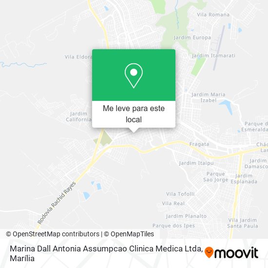 Marina Dall Antonia Assumpcao Clinica Medica Ltda mapa