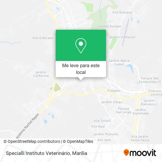 Specialli Instituto Veterinário mapa