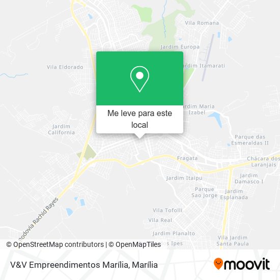 V&V Empreendimentos Marília mapa