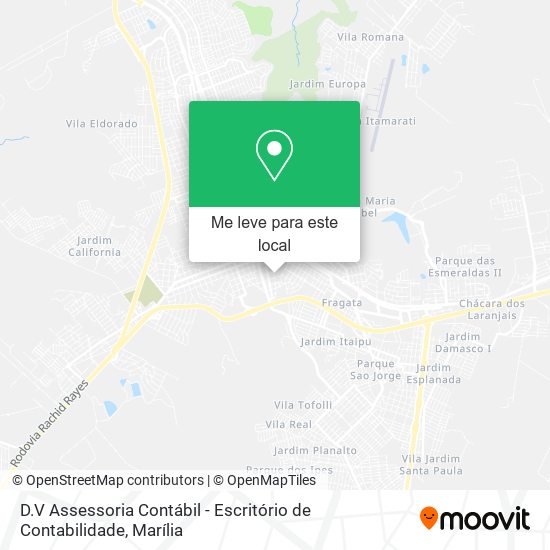 D.V Assessoria Contábil - Escritório de Contabilidade mapa