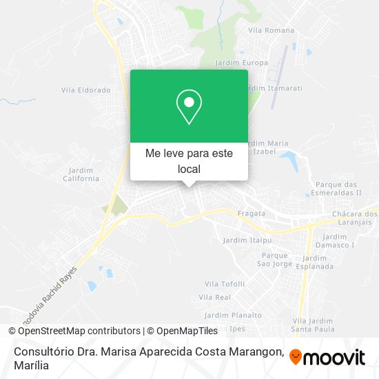 Consultório Dra. Marisa Aparecida Costa Marangon mapa