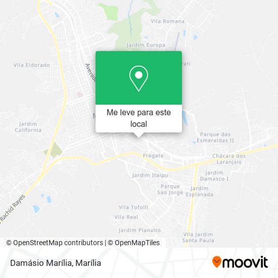 Damásio Marília mapa