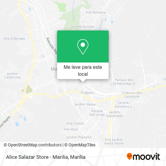 Alice Salazar Store - Marilia mapa