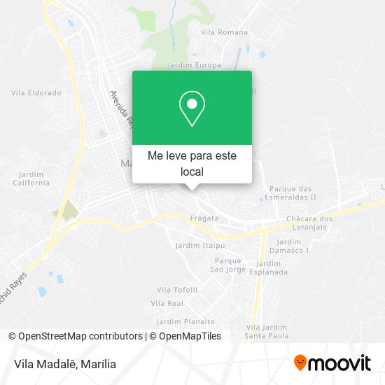 Vila Madalê mapa