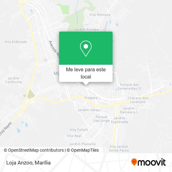 Loja Anzoo mapa