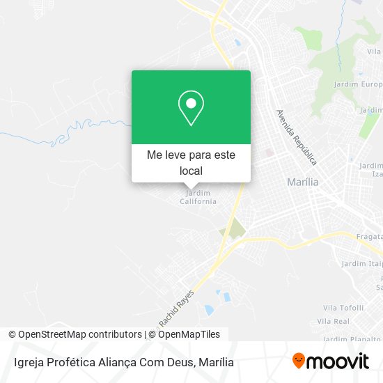 Igreja Profética Aliança Com Deus mapa