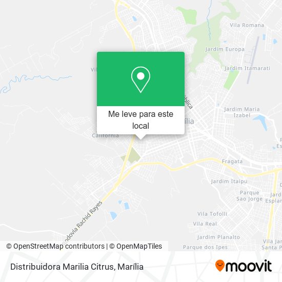 Distribuidora Marilia Citrus mapa