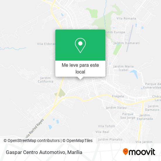 Gaspar Centro Automotivo mapa