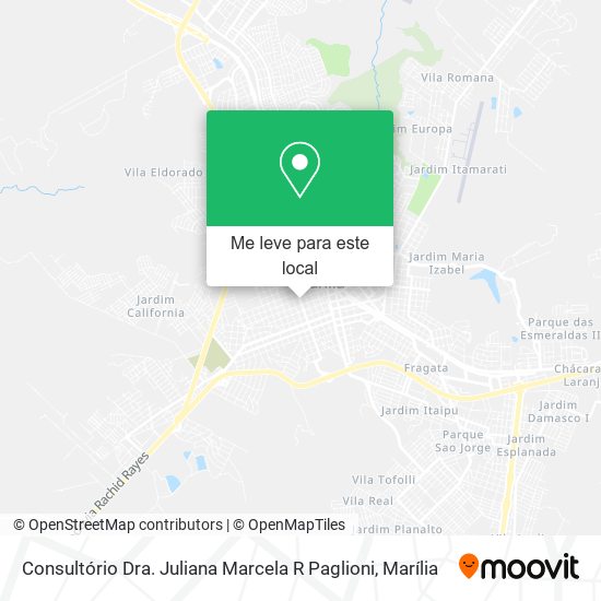 Consultório Dra. Juliana Marcela R Paglioni mapa