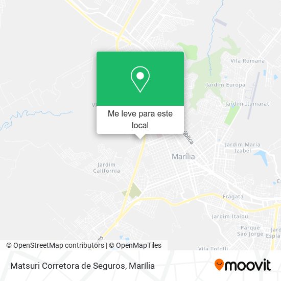 Matsuri Corretora de Seguros mapa