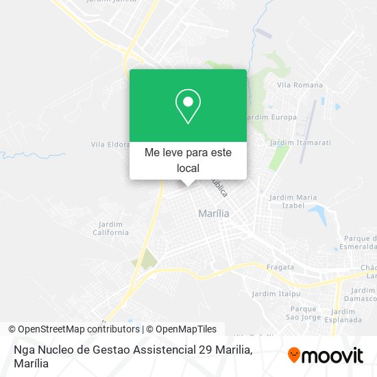 Nga Nucleo de Gestao Assistencial 29 Marilia mapa