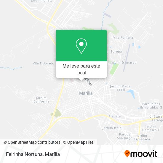 Feirinha Nortuna mapa