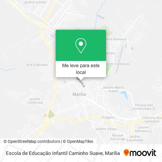 Escola de Educação Infantil Caminho Suave mapa